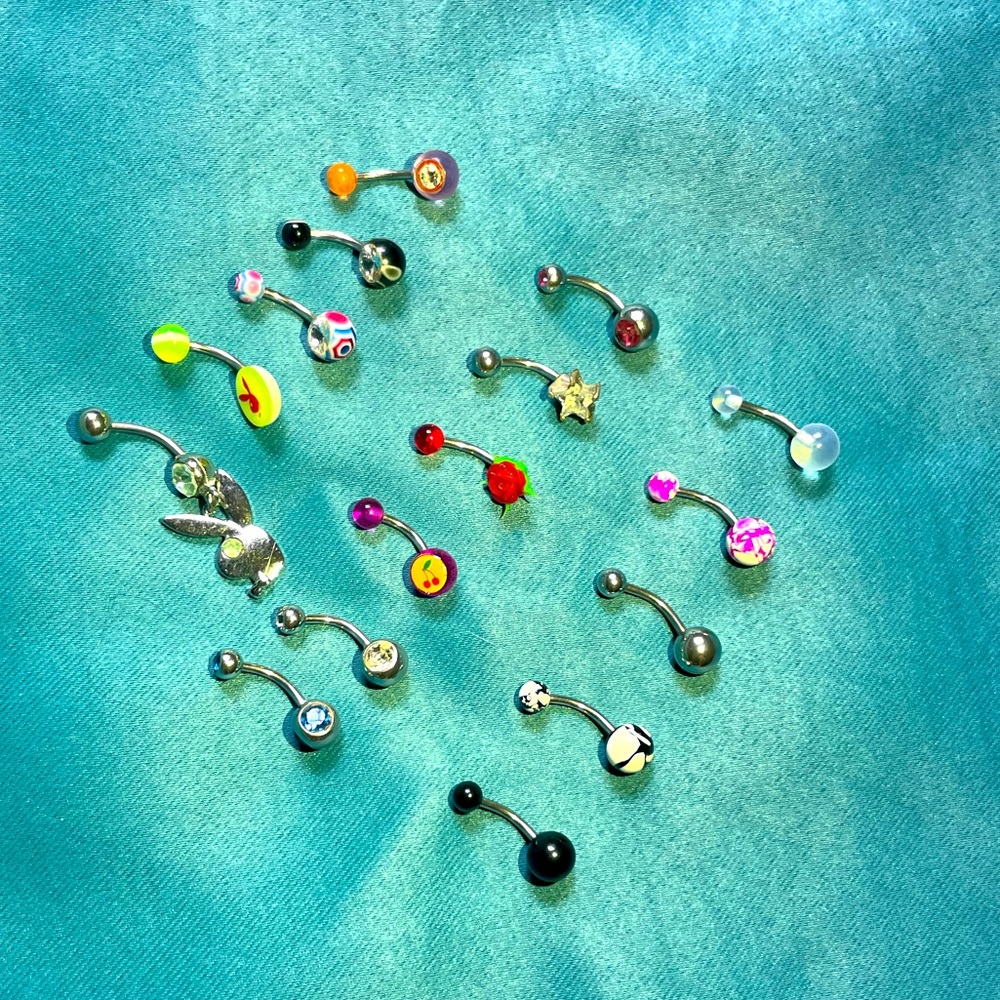 Lot of belly button rings